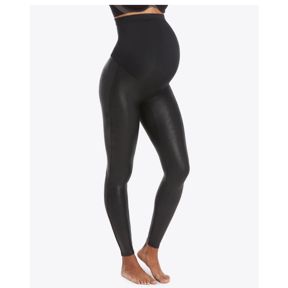 Spanx Mama Faux Leather Leggings